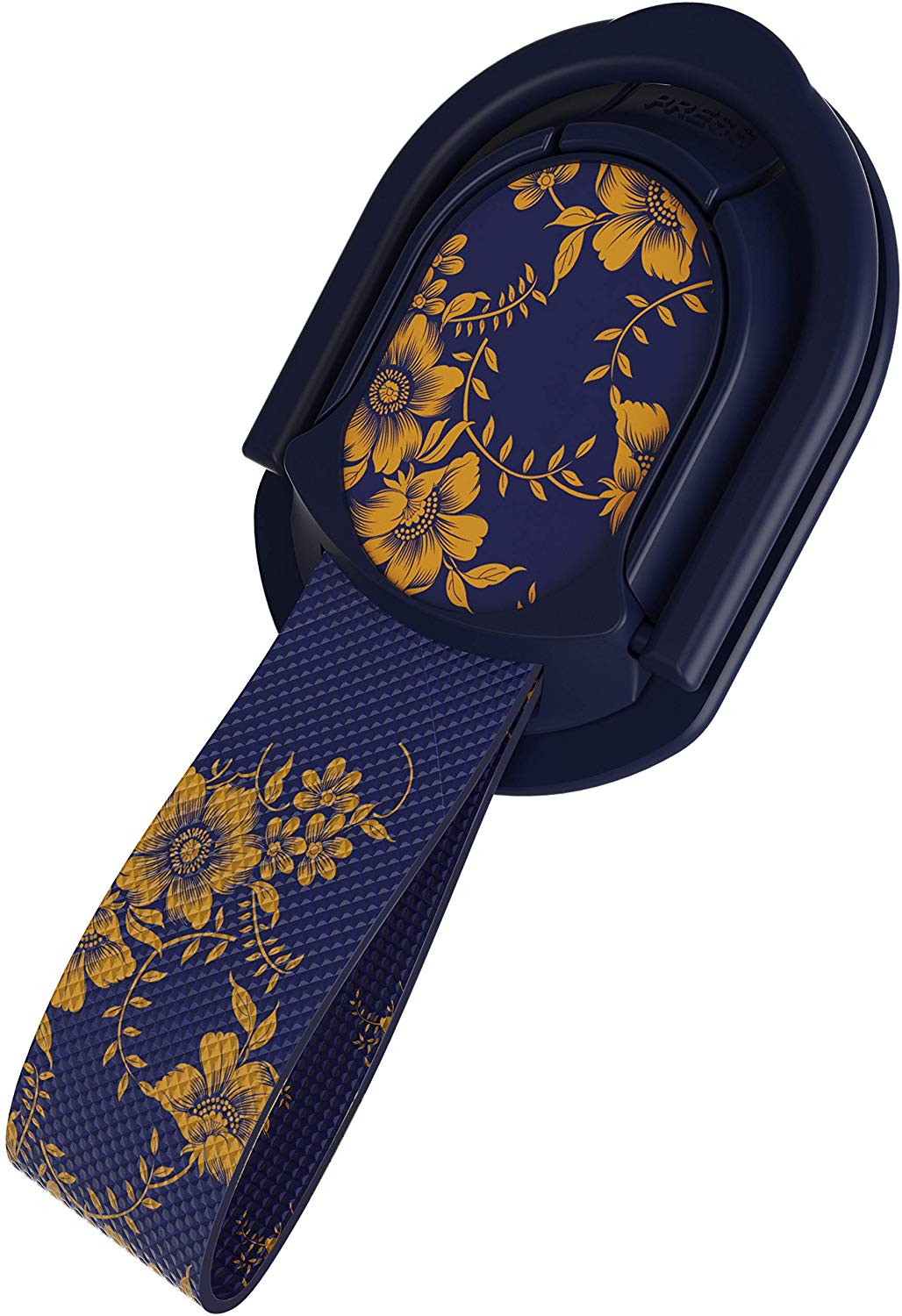 Ghostek Loop Phone Ring Holder Strap with Stand and Smartphone Car Holder Magnet Cute iPhone Grips for Women Perfect for Taking Selfies Removable for Wireless Charging Compatible - (Floral Fuchsia)