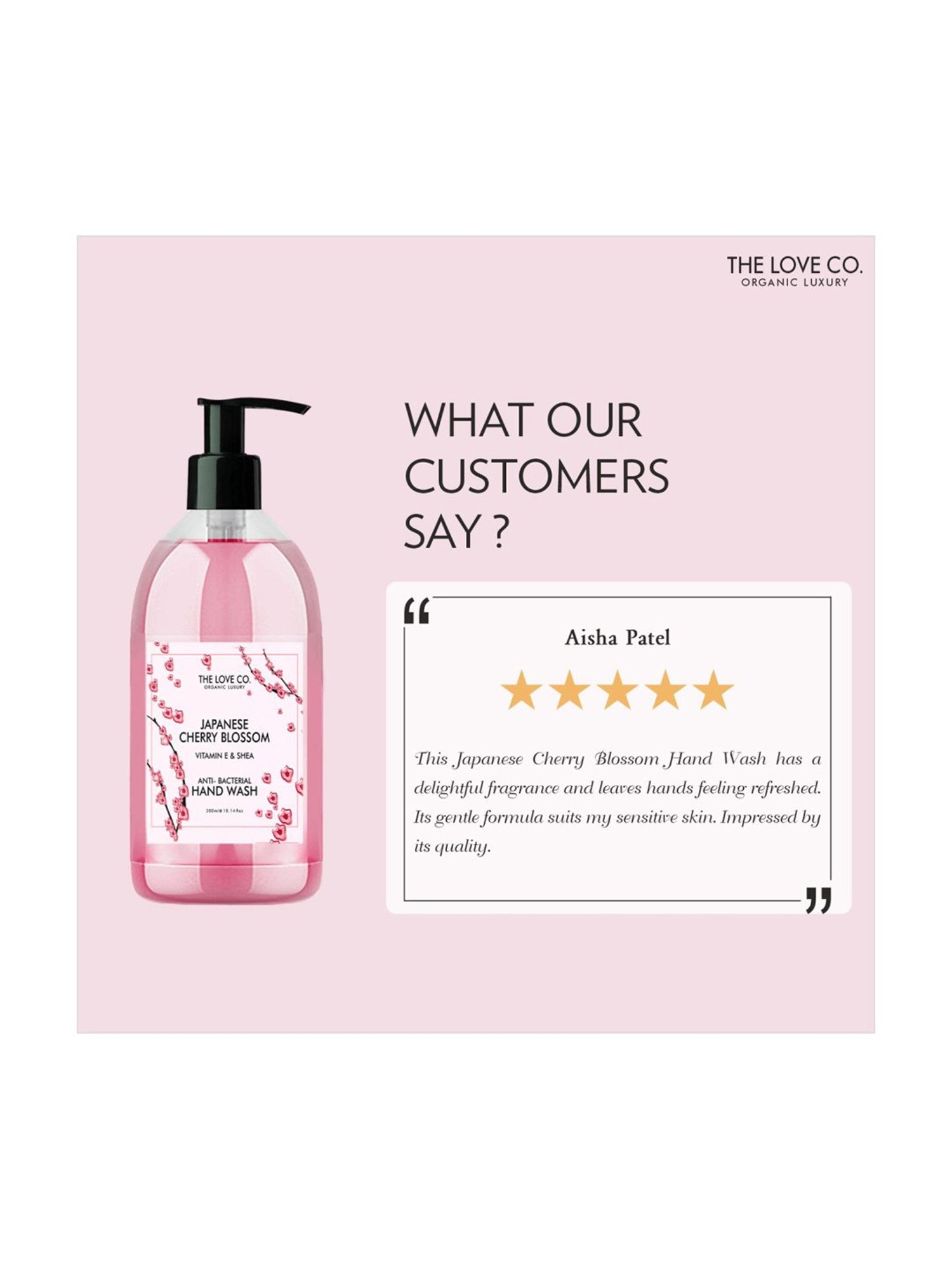 The Love Co. Japanese Cherry Blossom Hand Wash - 300 ml