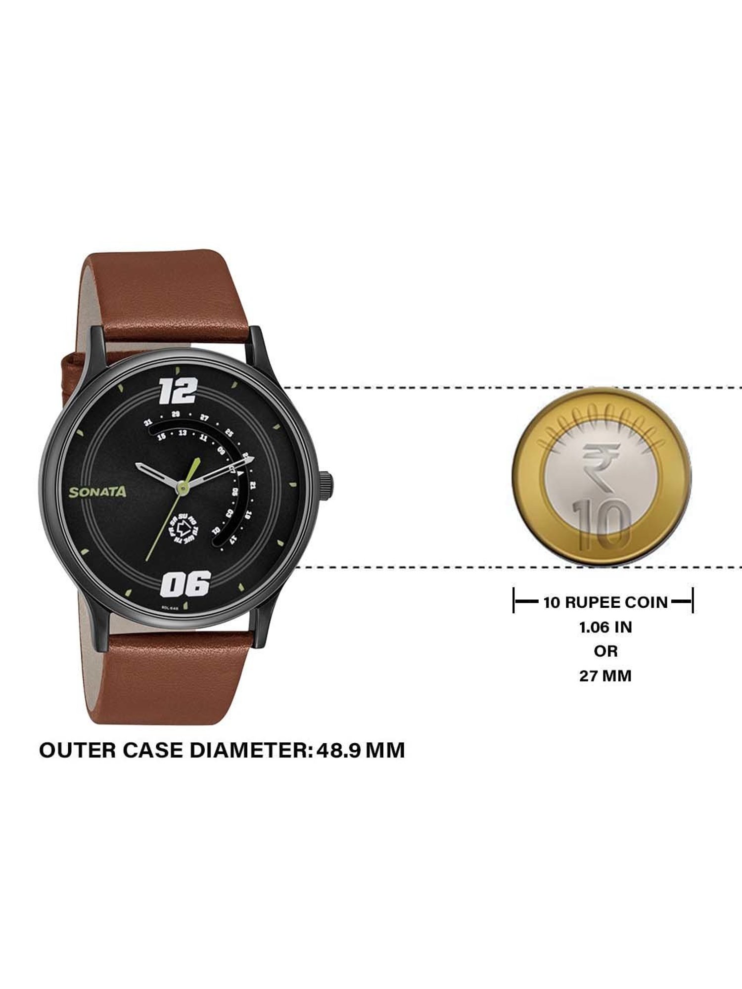 Sonata NR77105NL02 RPM 2.0 Analog Watch for Men