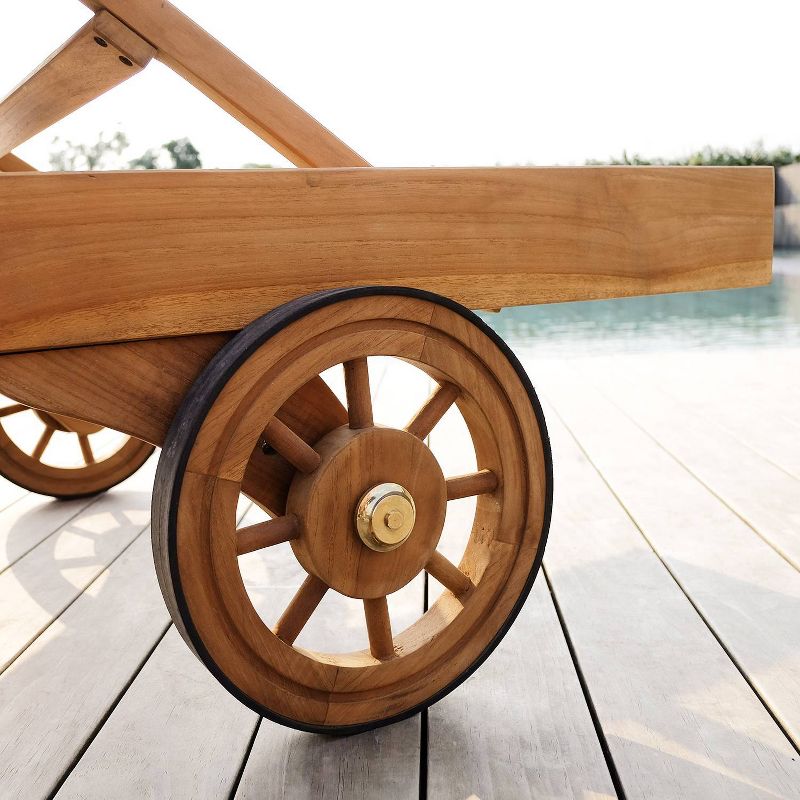 Sherwood Outdoor Teak Chaise Lounge with Cushion - Cambridge Casual