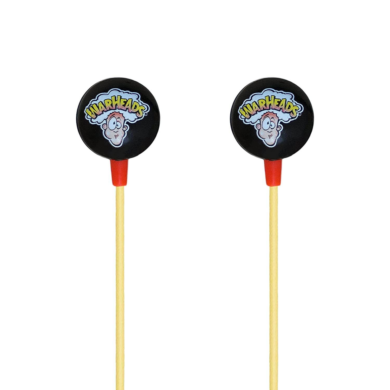 iHip WARHEADS Candy Stereo Earbud with Built-in Mic for Apple Android Compatible Gifts for Kids Teens Earbuds for Boys and Girls Fun and Collectible