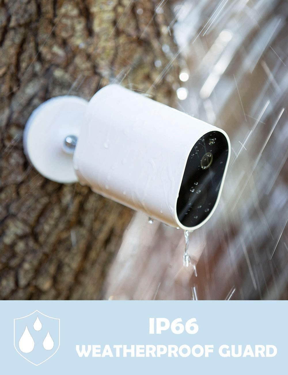 IMILAB EC2 Wireless Outdoor Security Camera, 1080P Rechargeable Battery WiFi Camera, Indoor/Outdoor Surveillance Home Camera with Motion Detection 1 Gateway 3 Cameras