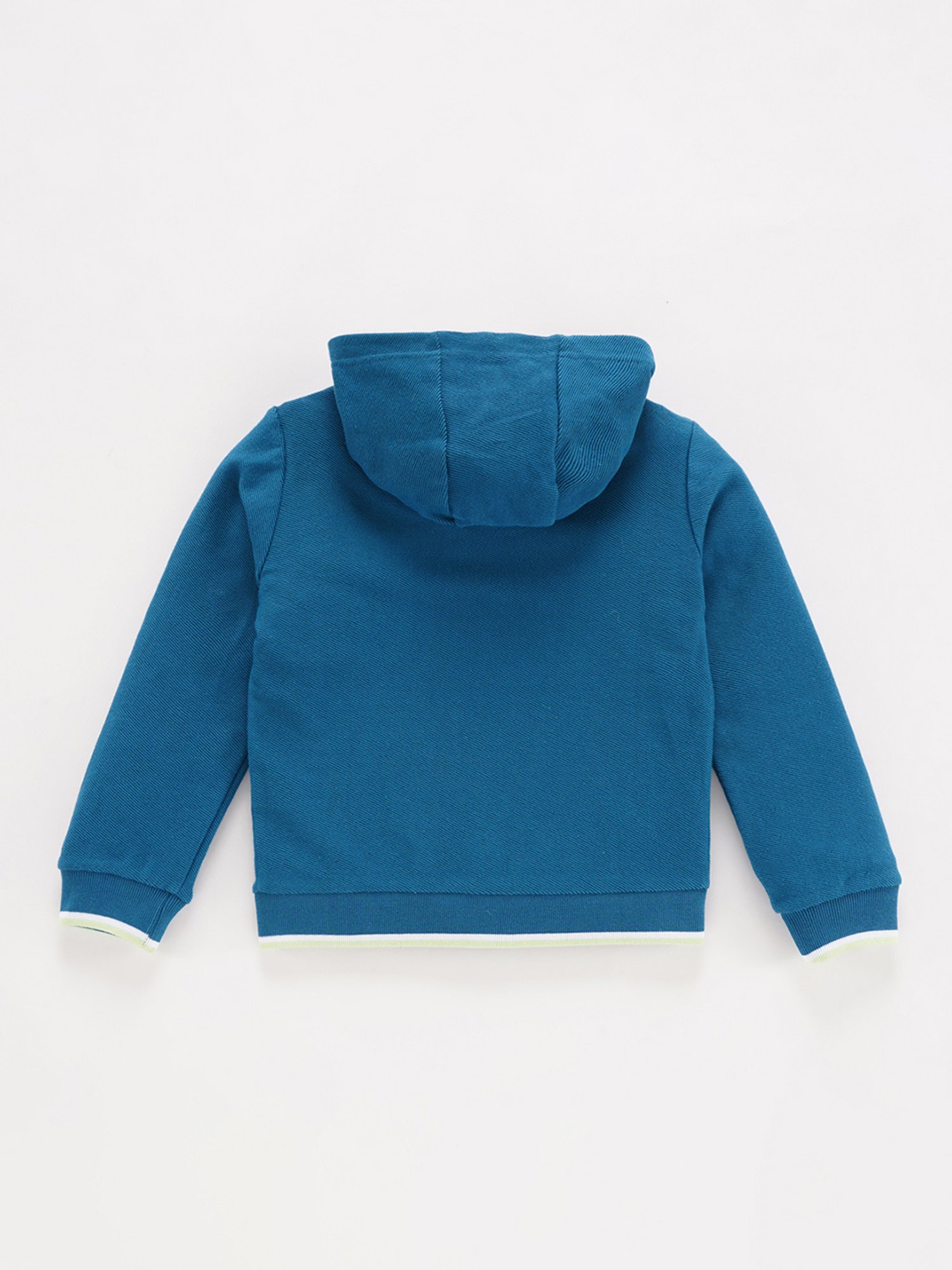 Allen Solly Junior Navy & Green Color Block Full Sleeves Jacket