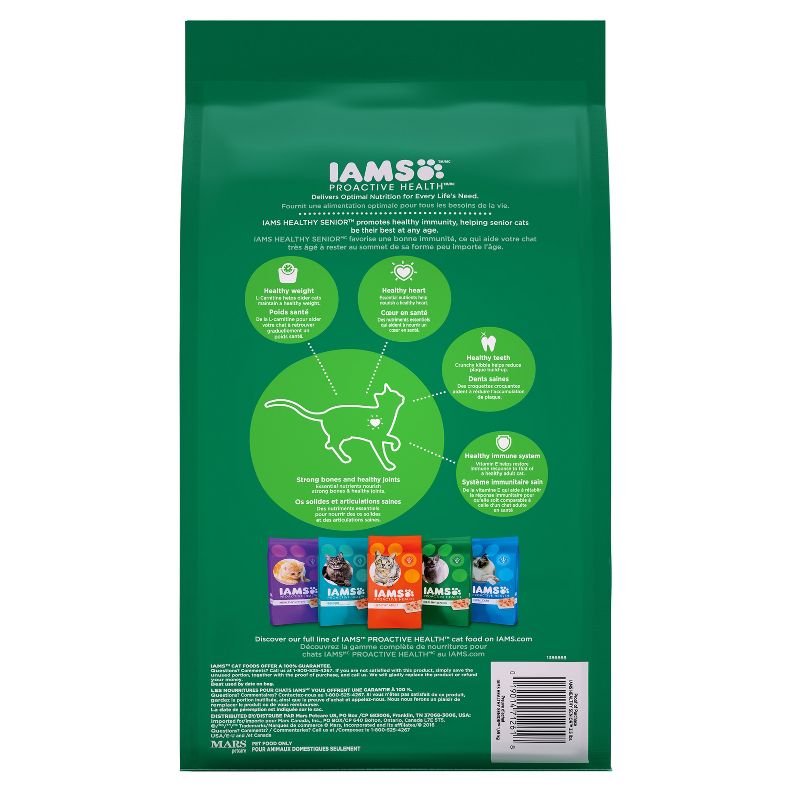 Iams Proactive Health with Chicken Senior Premium Dry Cat Food - 7lbs