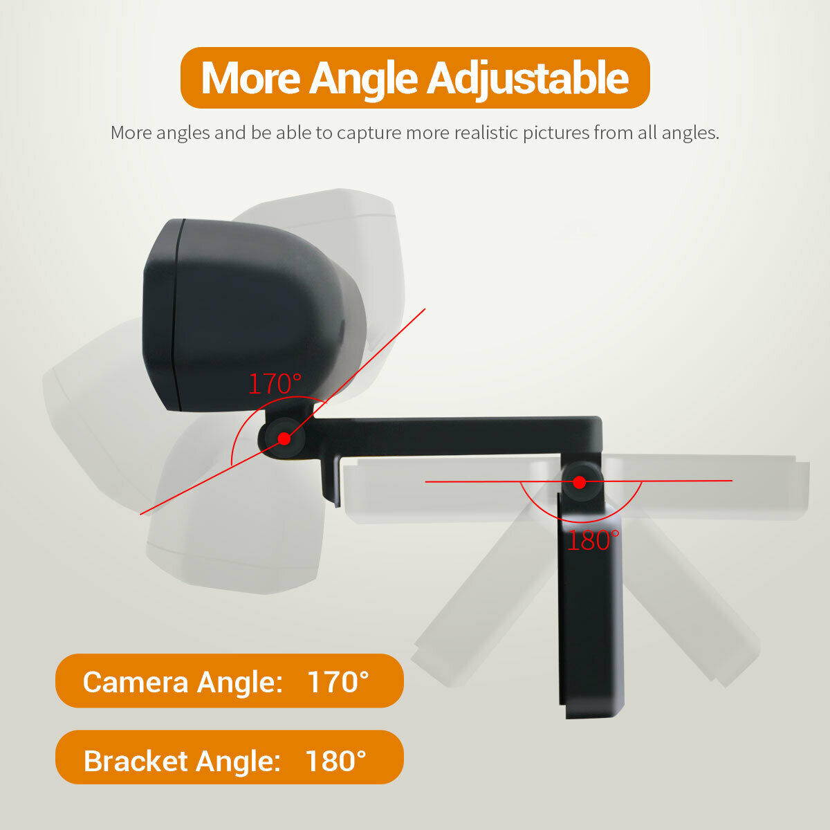 1080 P Full HD USB Webcam for PC Desktop & Laptop Web Camera with Microphone