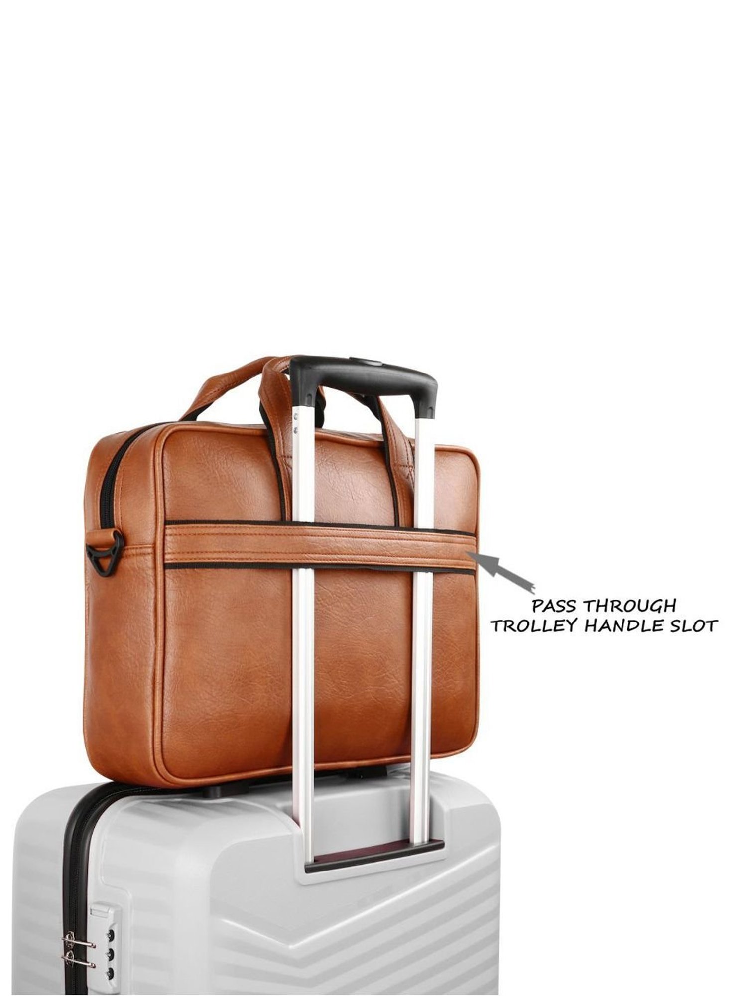 LAVIE SPORT Tan Synthetic Medium Messenger Bag