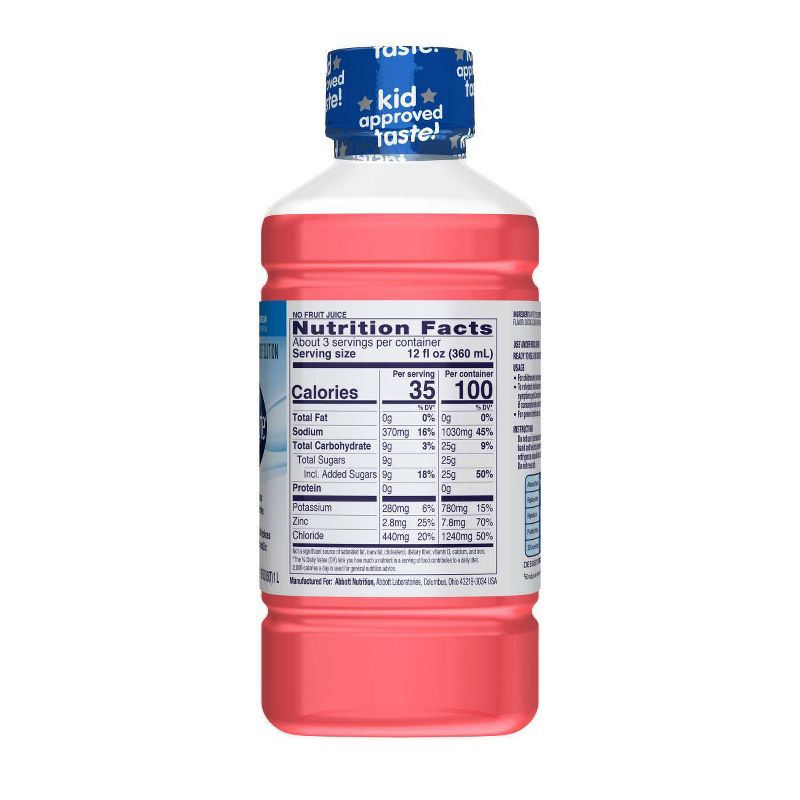 Pedialyte Electrolyte Solution -Strawberry - 33.8 fl oz