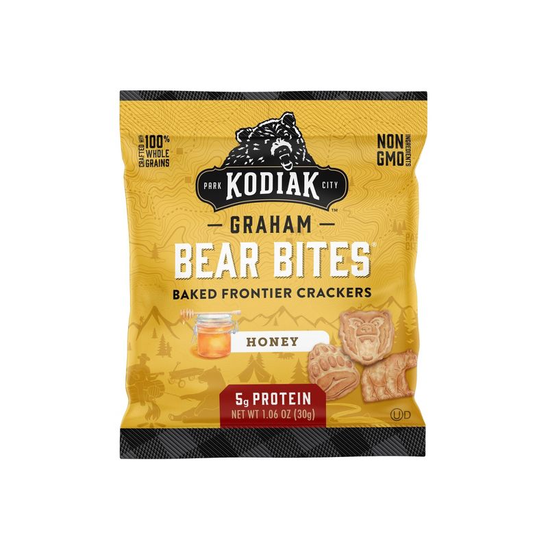 Kodiak Cakes Bear Bites Honey Graham Crackers - 8.48oz