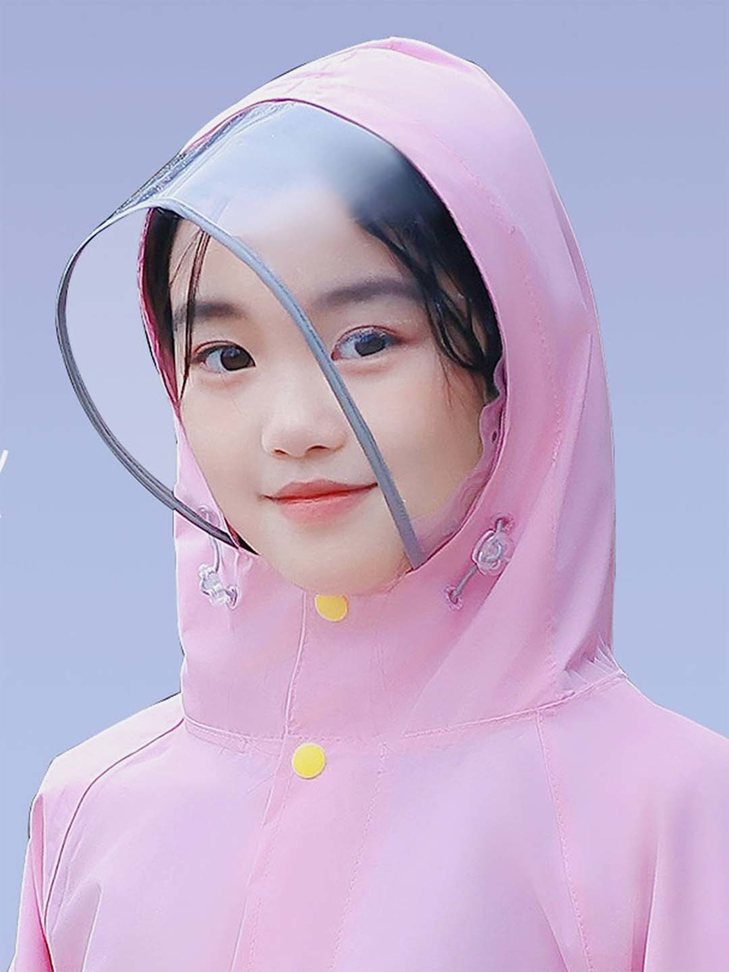 Little Surprise Box Kids Pink Printed Full Sleeves Raincoat