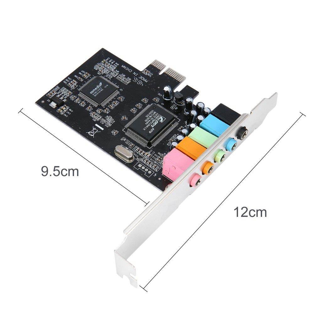 32-bit PCI-e Express x1 Bus Interface PCI-E 5.1 Channels CMI8738 Chipset Audio Digital Audio Sound Card