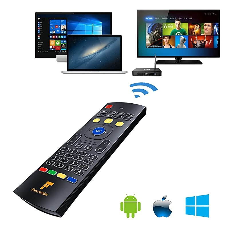 Air Remote Mouse MX3 Pro,2.4G Backlit Kodi Remote Control,Mini Wireless Keyboard & Infrared Remote Control Learning, Best for Android Smart Tv Box HTPC IPTV PC Pad Xbox Raspberry pi 3