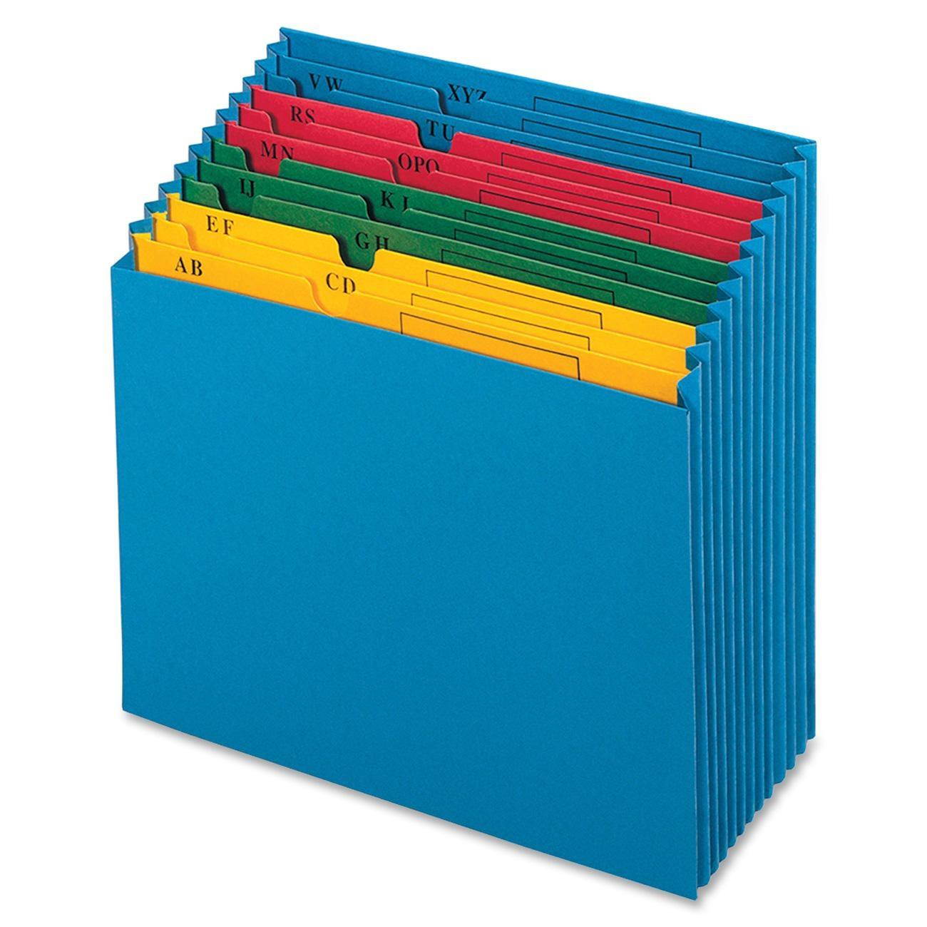 Globe-Weis 20134 QuickVue Project File 11" Width x 12" Length Sheet Size - 12 Pockets - Paper - Blue - 1 Each