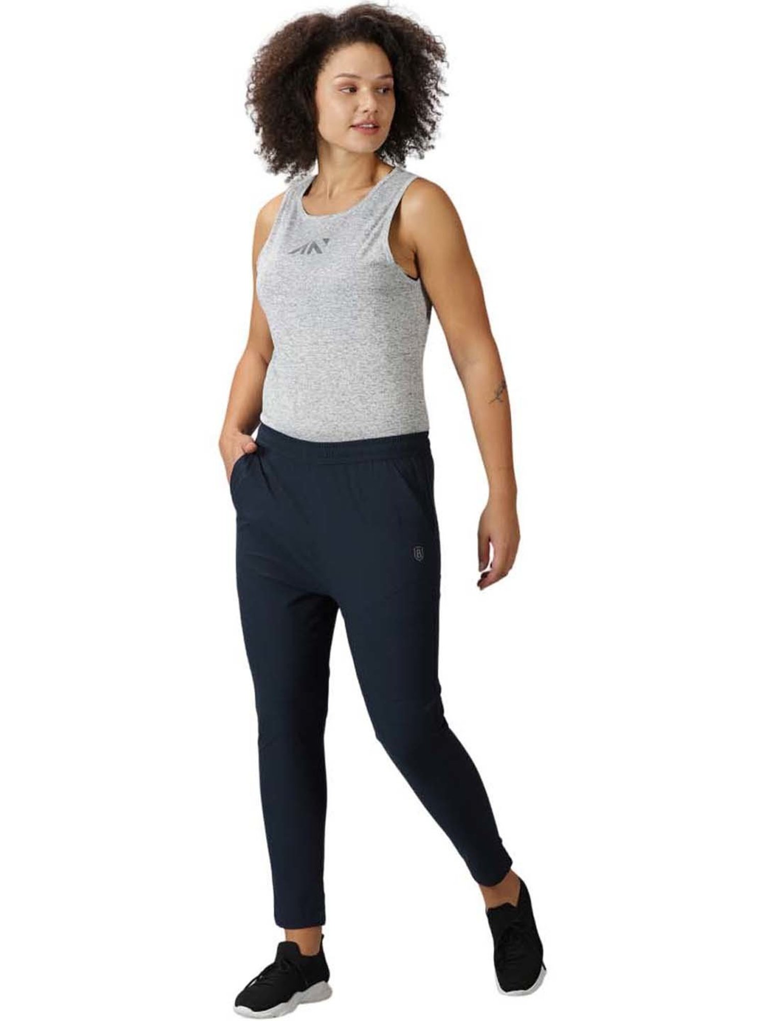 Domin8 Women Solid Training Drawstring Track Pants