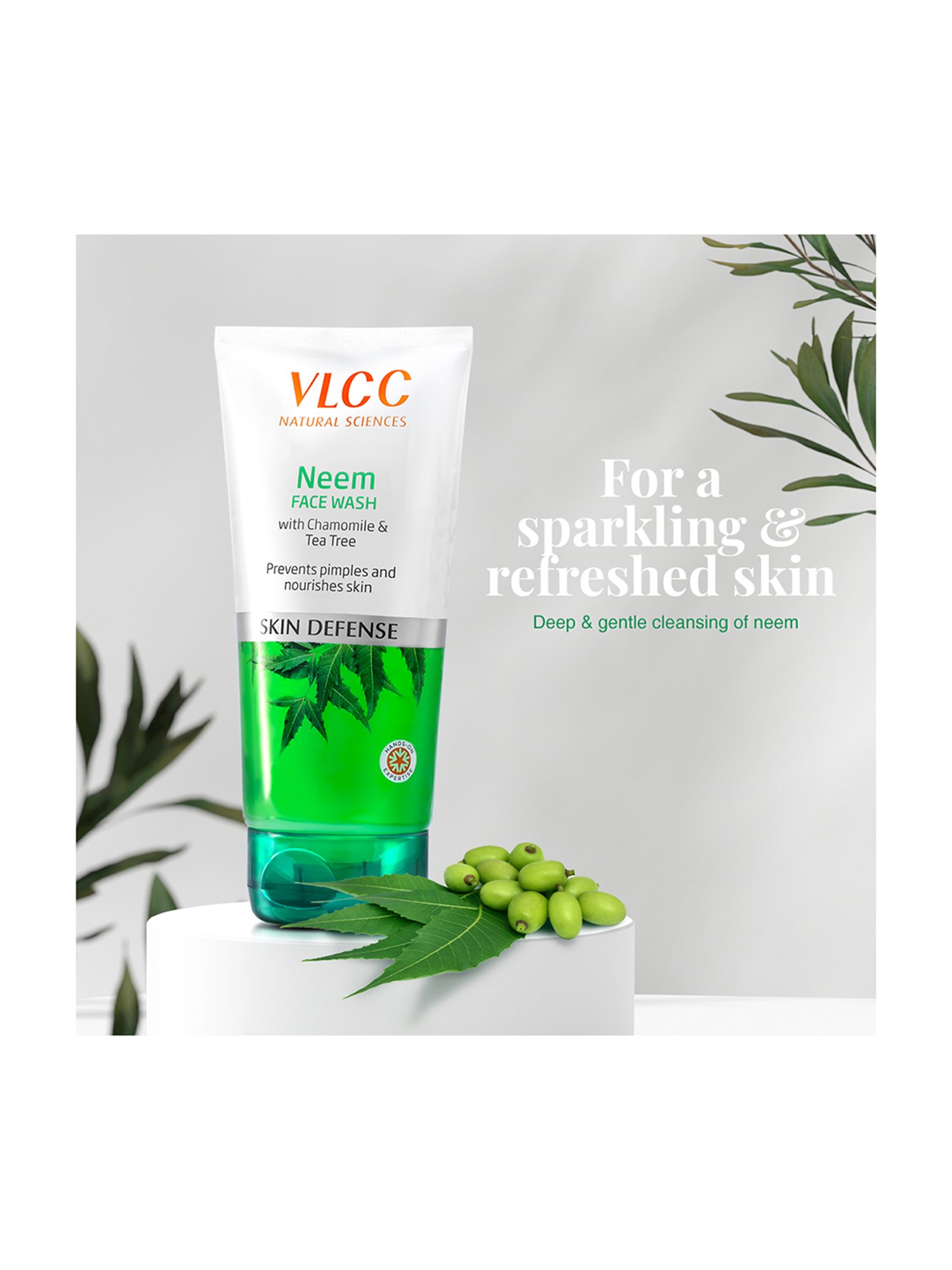 VLCC Skin Defense Neem Face Wash Buy 1 Get 1 Free - Pack of 3