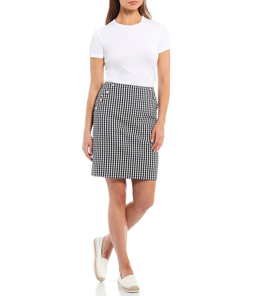 J.McLaughlin Ranya Gingham Mini Skirt