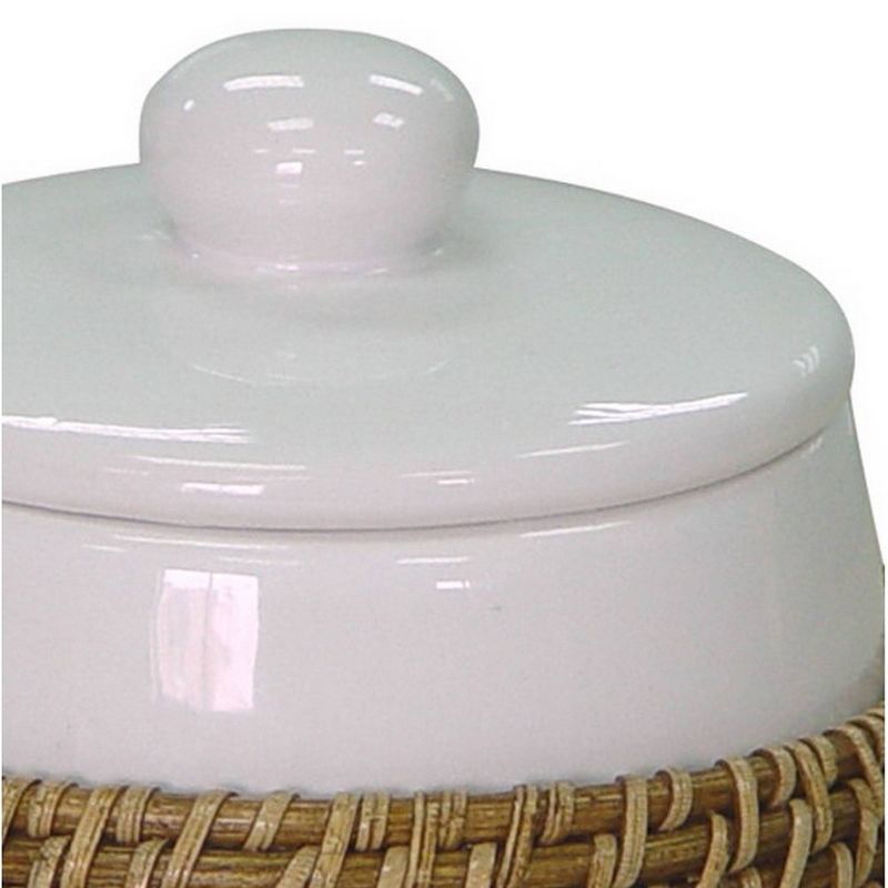 Hana Cotton Jar Bathroom Tumbler Honey - Elegant Home Fashions