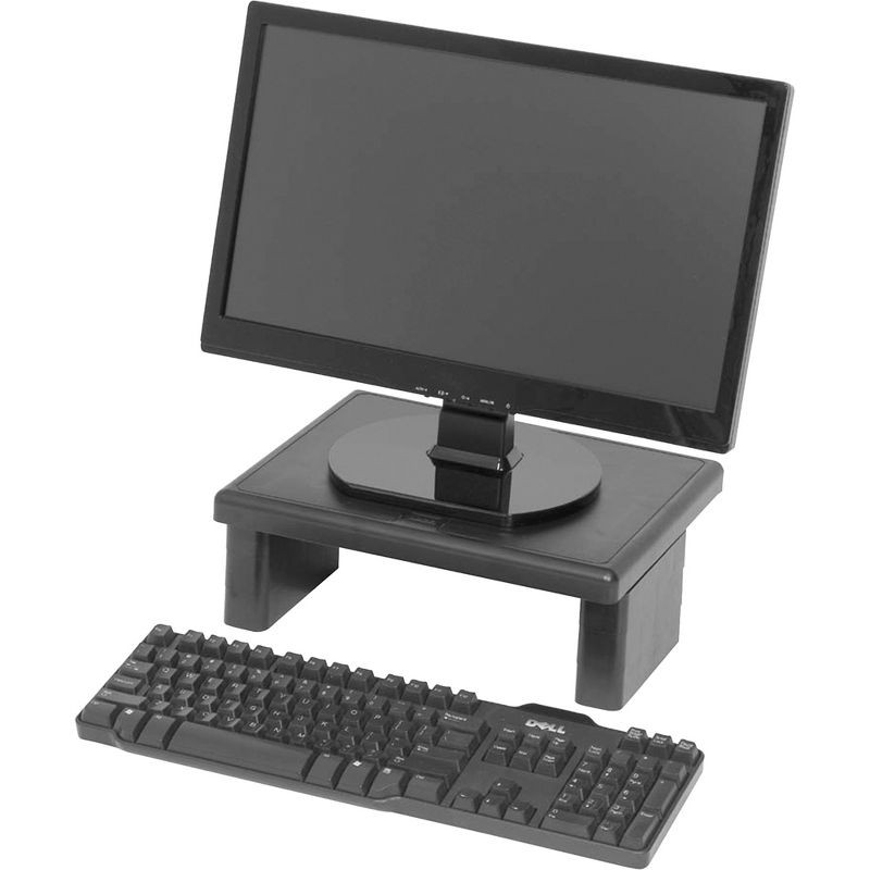 DART LCD/TFT Monitor Riser 13"x10-1/2"x1"to4-3/4" 66lb Cap BK 02161
