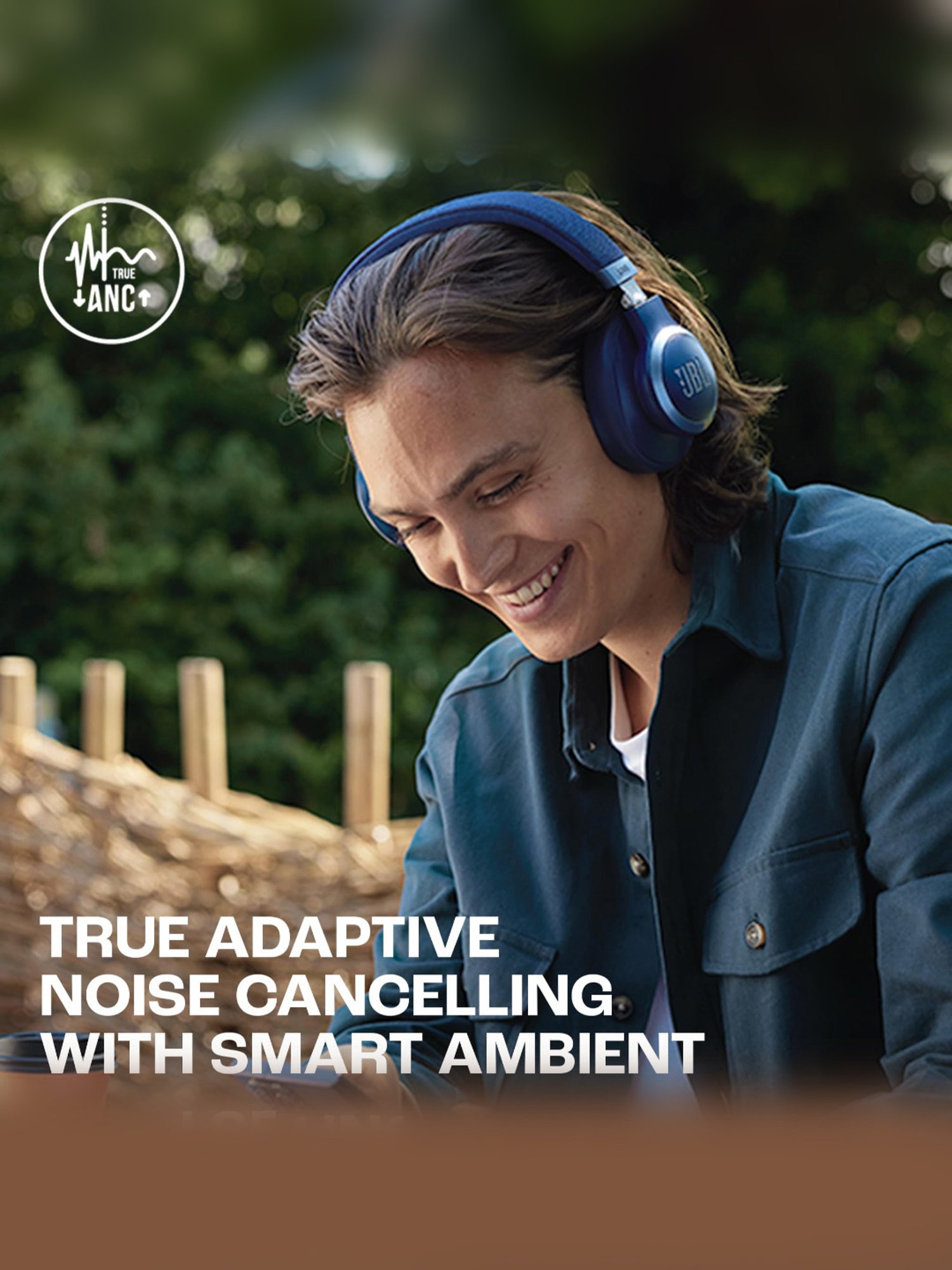 JBL Live 770NC Over Ear Wireless Headphones with True ANC & 65Hrs Playtime (Blue)