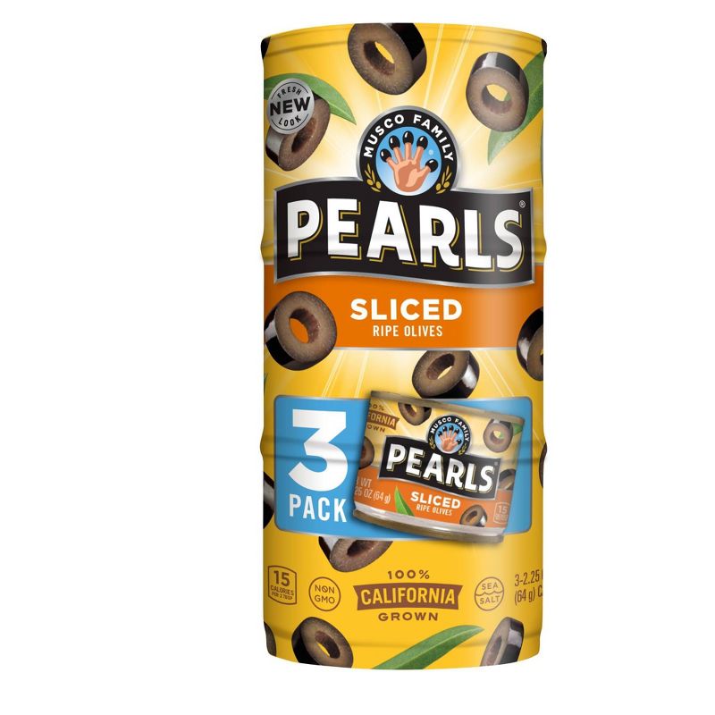 Pearls California Sliced Ripe Olives -  3pk