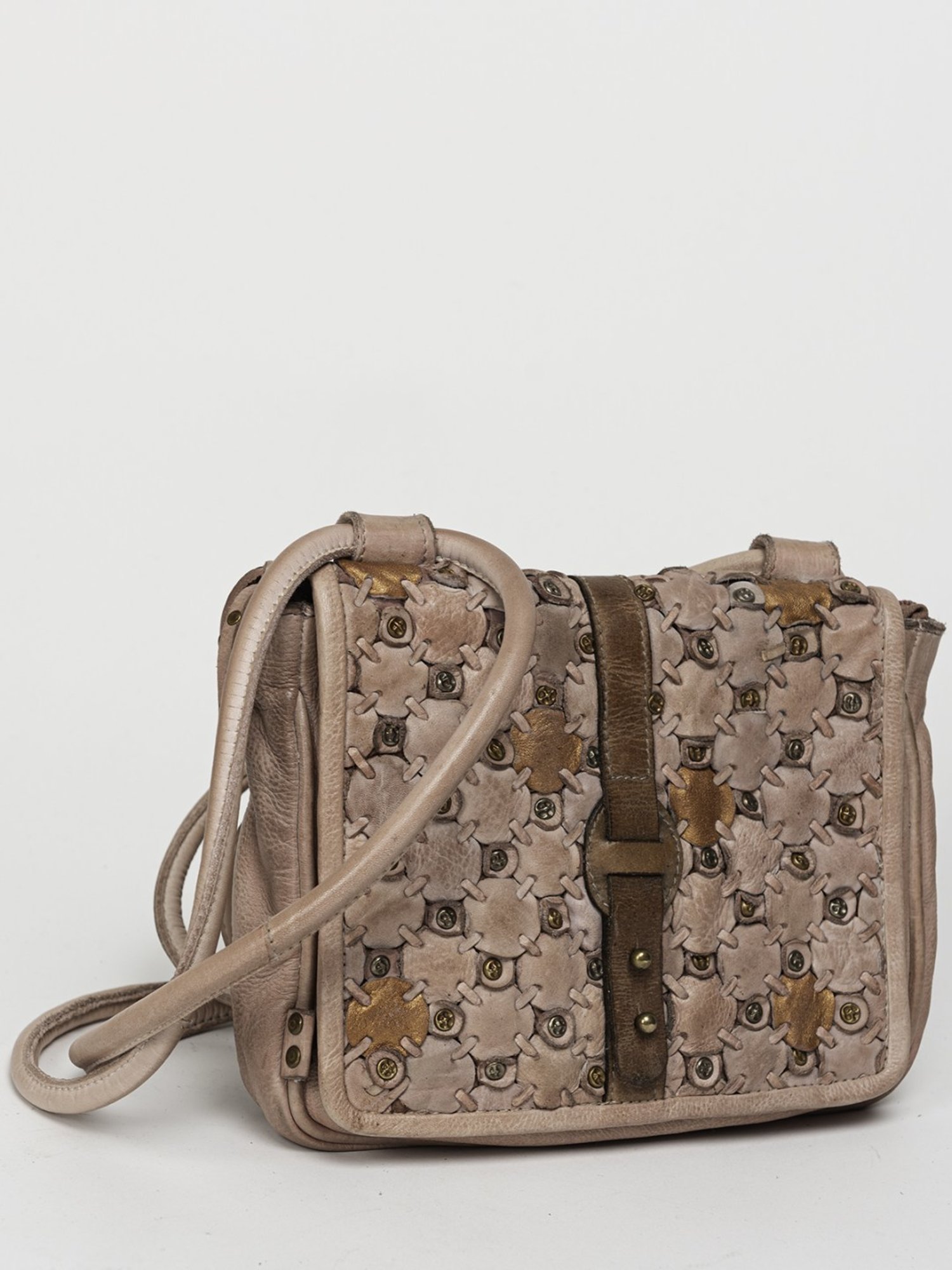 Art N Vintage Bettina Blush Pink Leather Textured Medium Sling Handbag