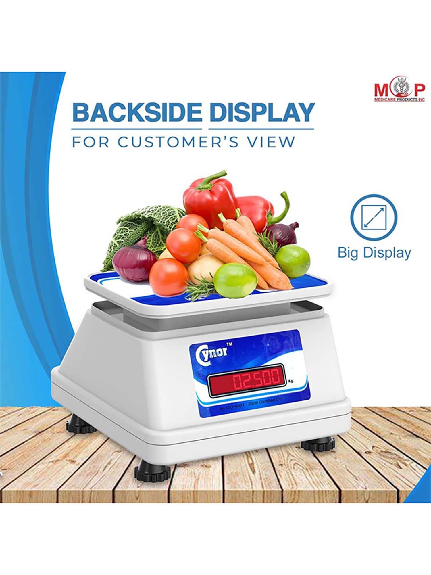 PAXMAX ABS Cynor Digital Weighing Machine (White)