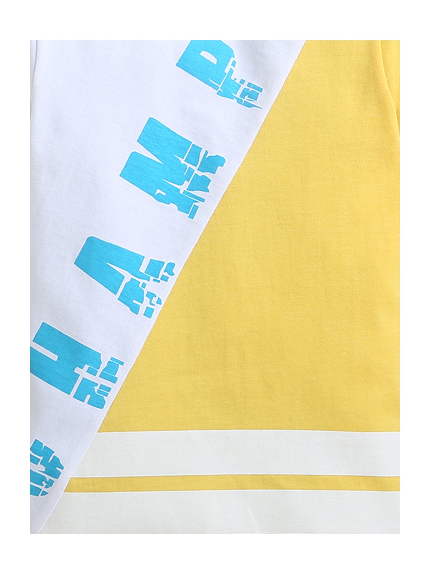 Bumzee Kids Multicolor Color Block T-Shirt with Shorts