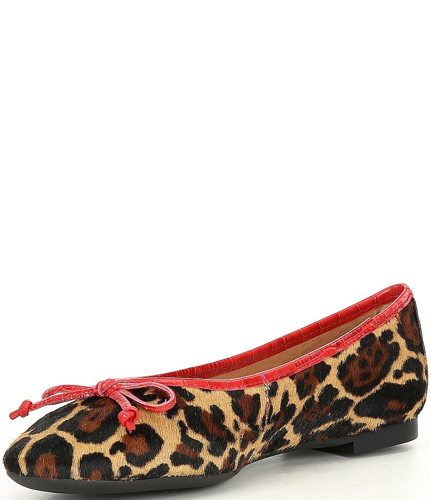 Antonio Melani Baird Leopard Print Haircalf Ballet Flats