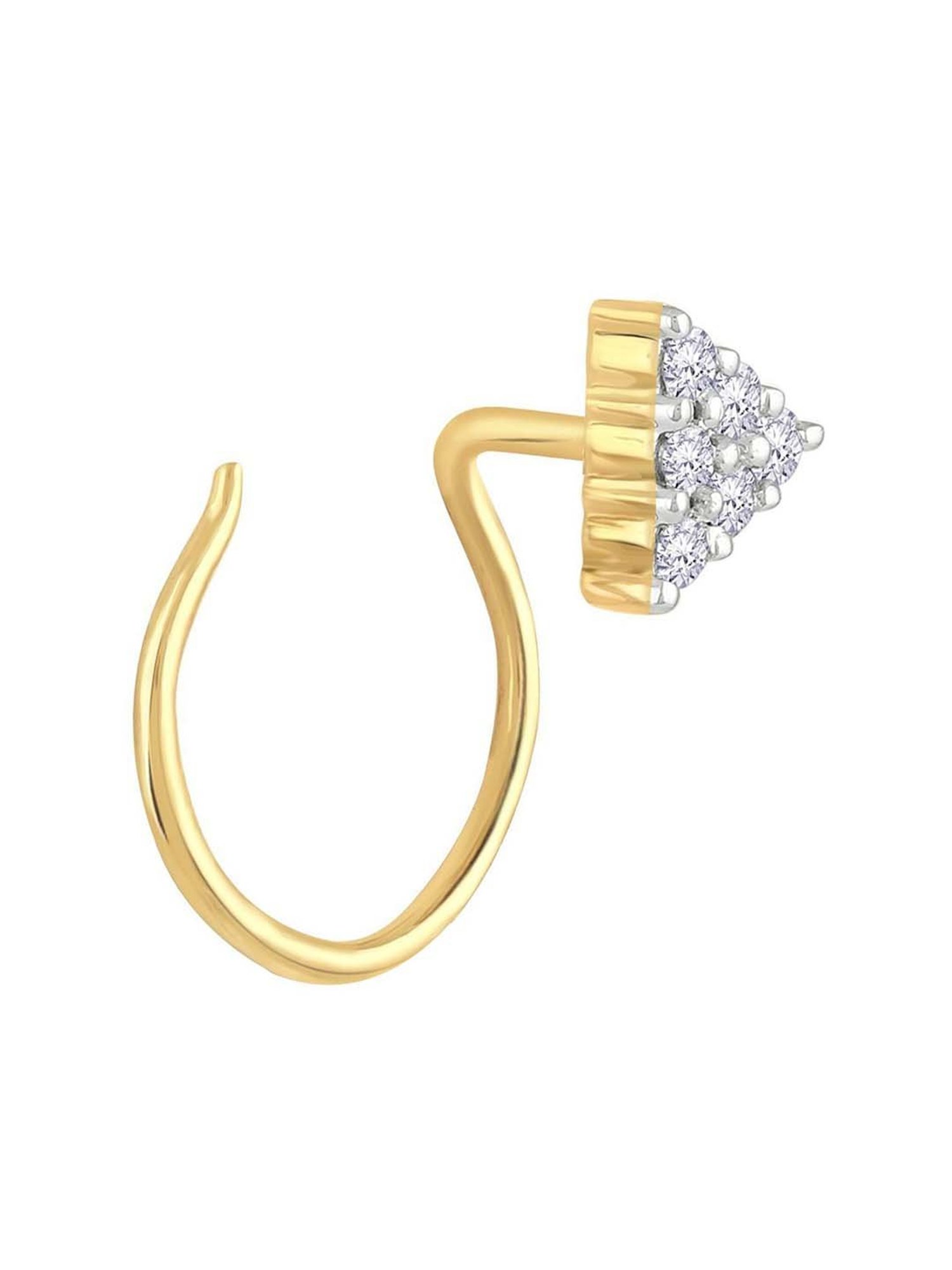 Malabar Gold and Diamonds 18 kt Gold & Diamond Nosepin