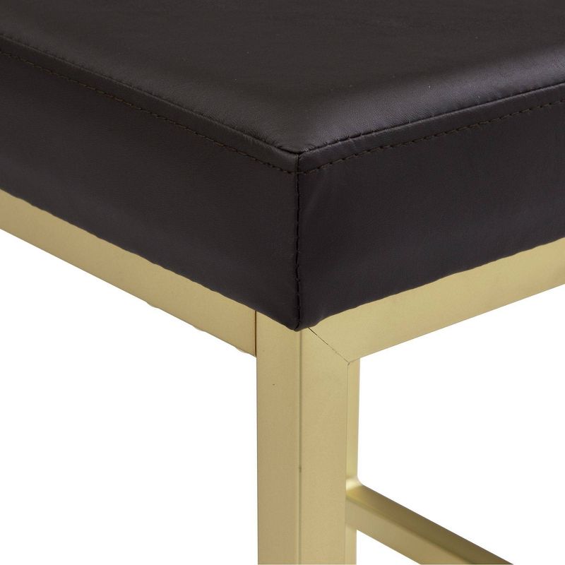 Melrose Multipurpose Bar Dining Table Set Espresso/Gold - Picket House Furnishings