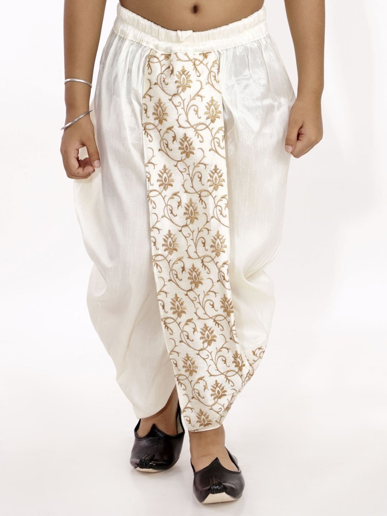 VASTRAMAY Kids Maroon Regular Fit Dhoti