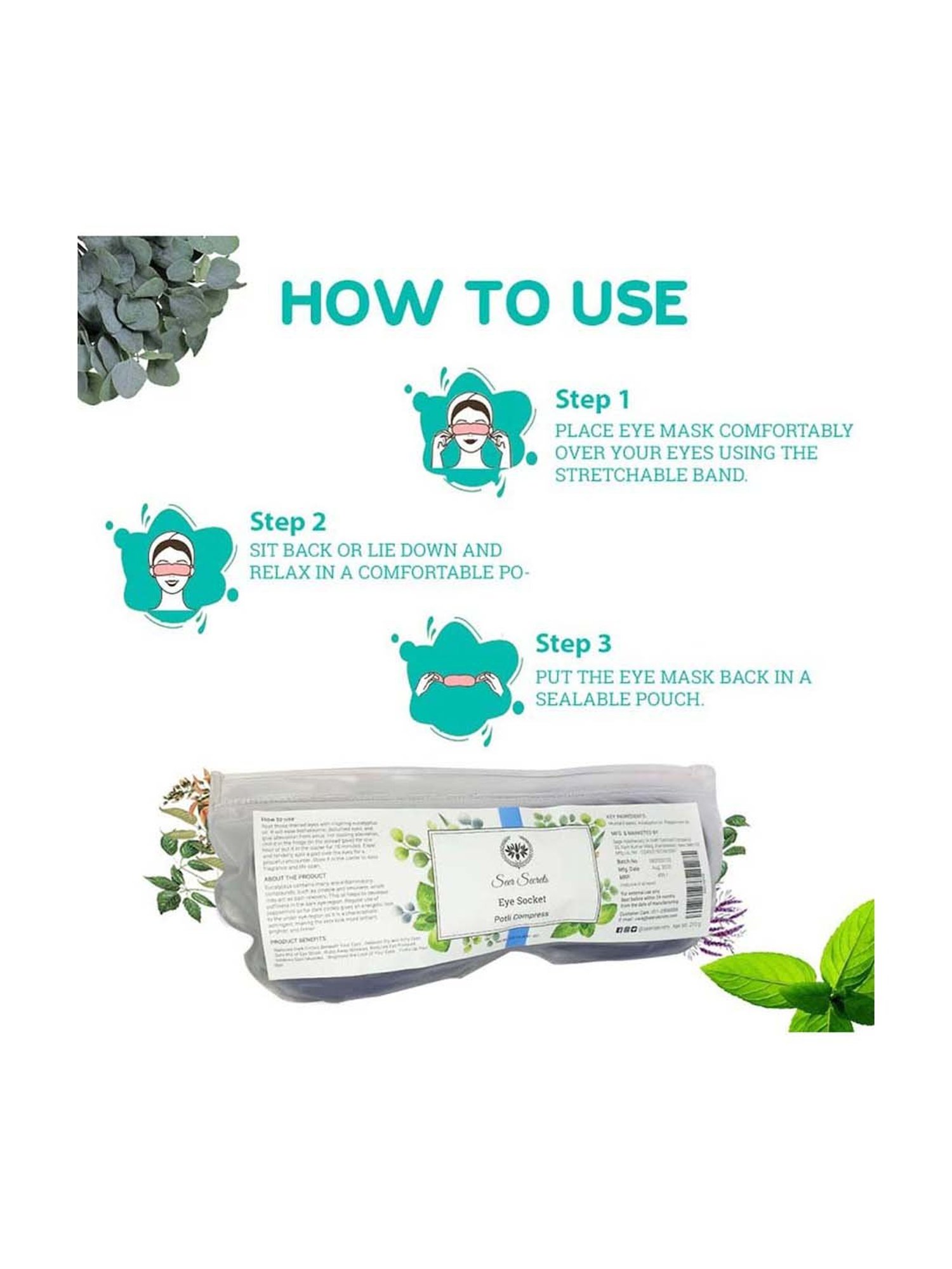 Seer Secrets Eye Socket Potli Compress - 220 gm