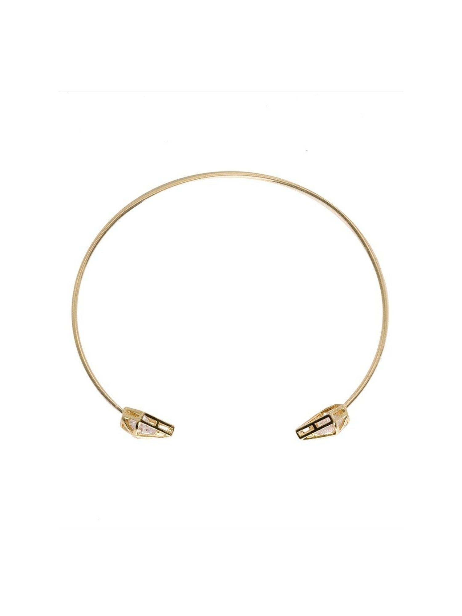 Joker & Witch Golden Gem Shaped Open Flexible fit Bracelet