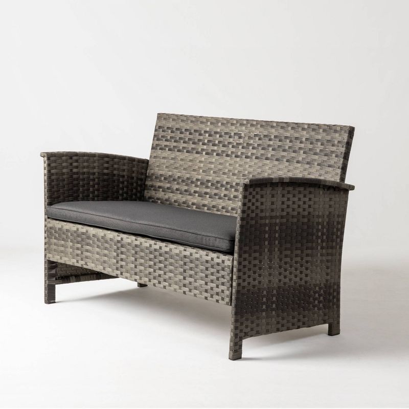 4pc Jareth Wicker Patio Set - Balkene Home