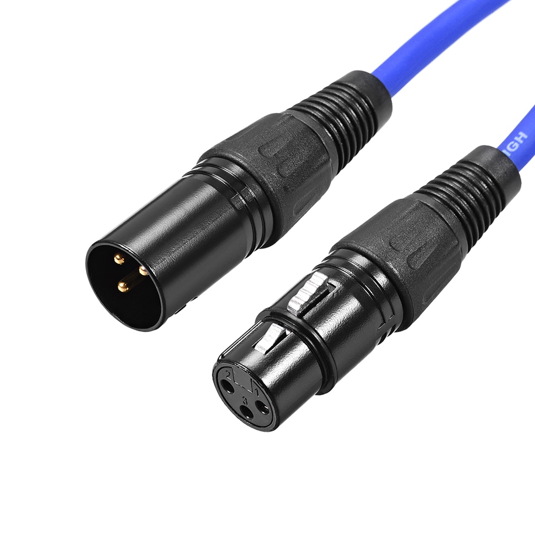 XLR Male to XLR Female Cable Line for Microphone Video Camera Sound Card Mixer Black XLR Blue Line 5M 16.4ft