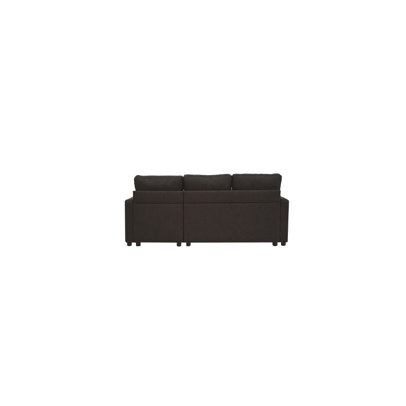 Hiltons Sectional Sofa with Sleeper Charcoal - Acme Furniture