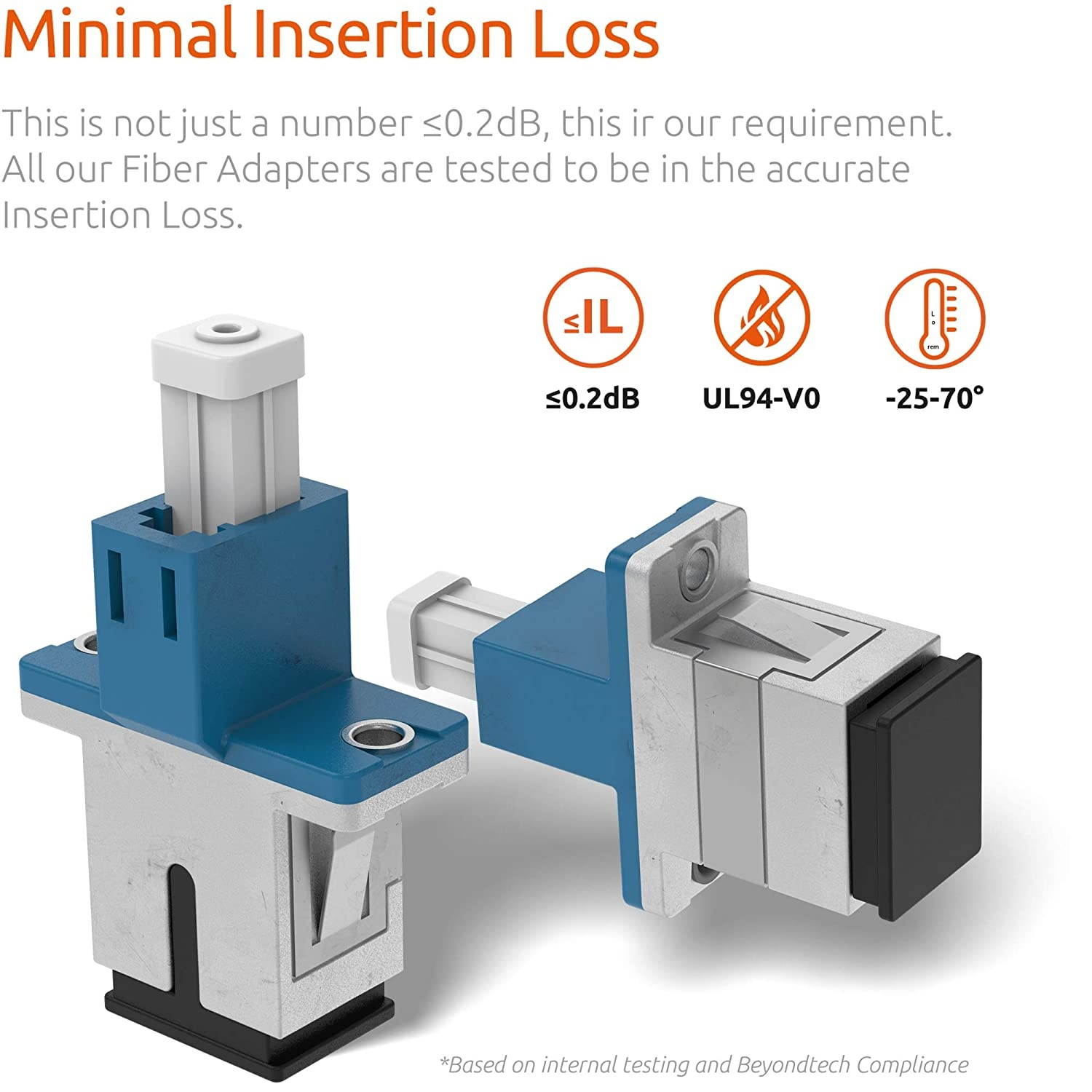 Monoprice OM4 Fiber Optic Cable - 15m (Meter) - LC/UPC-SC/UPC, Multi Mode, Duplex, 50/125 Type, 2.0mm, PVC
