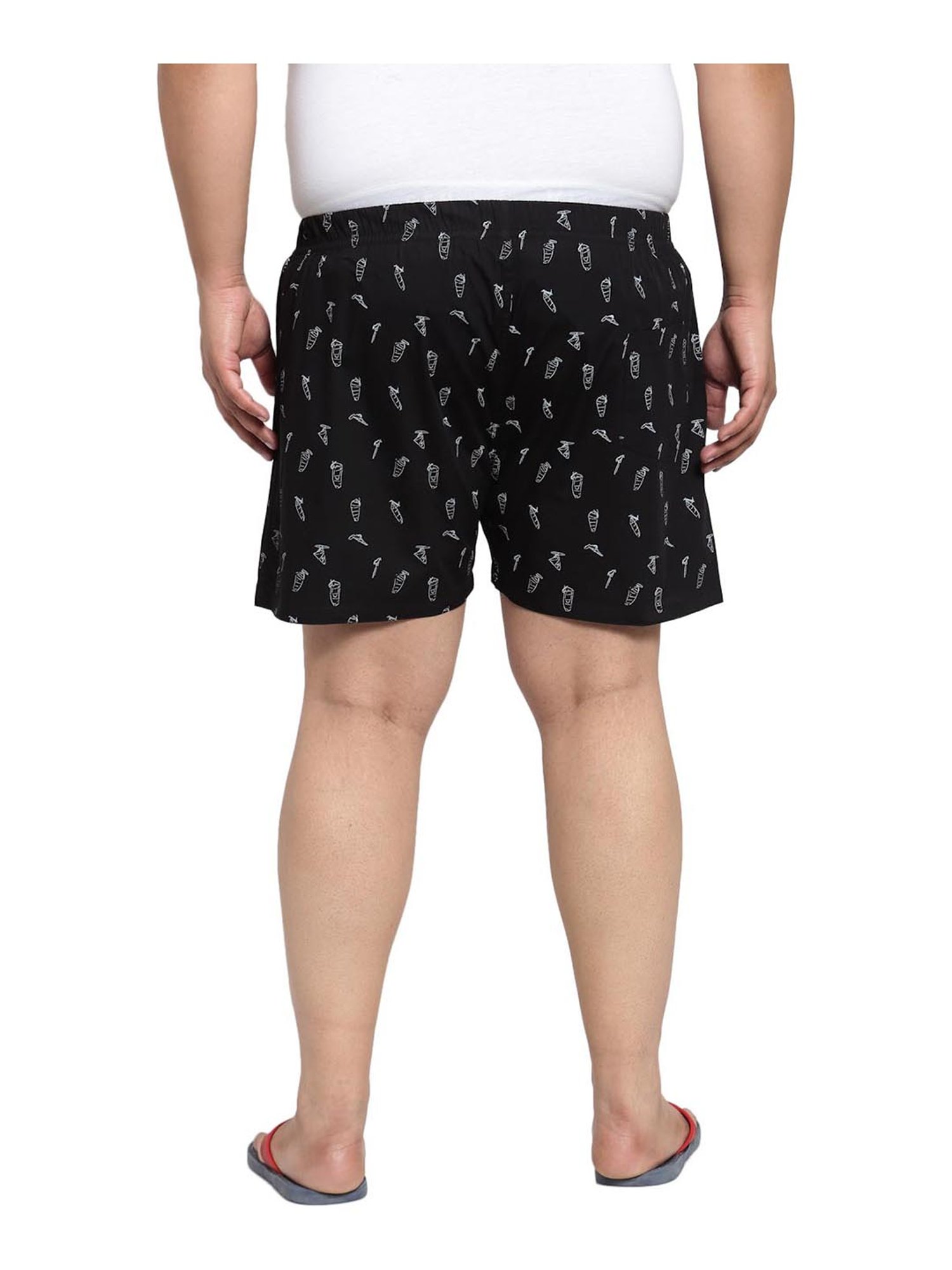 Melon by PlusS Black Printed Boxers