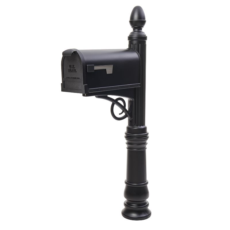 Gibraltar Mailbox Victorian Mailbox and Address Posts Black