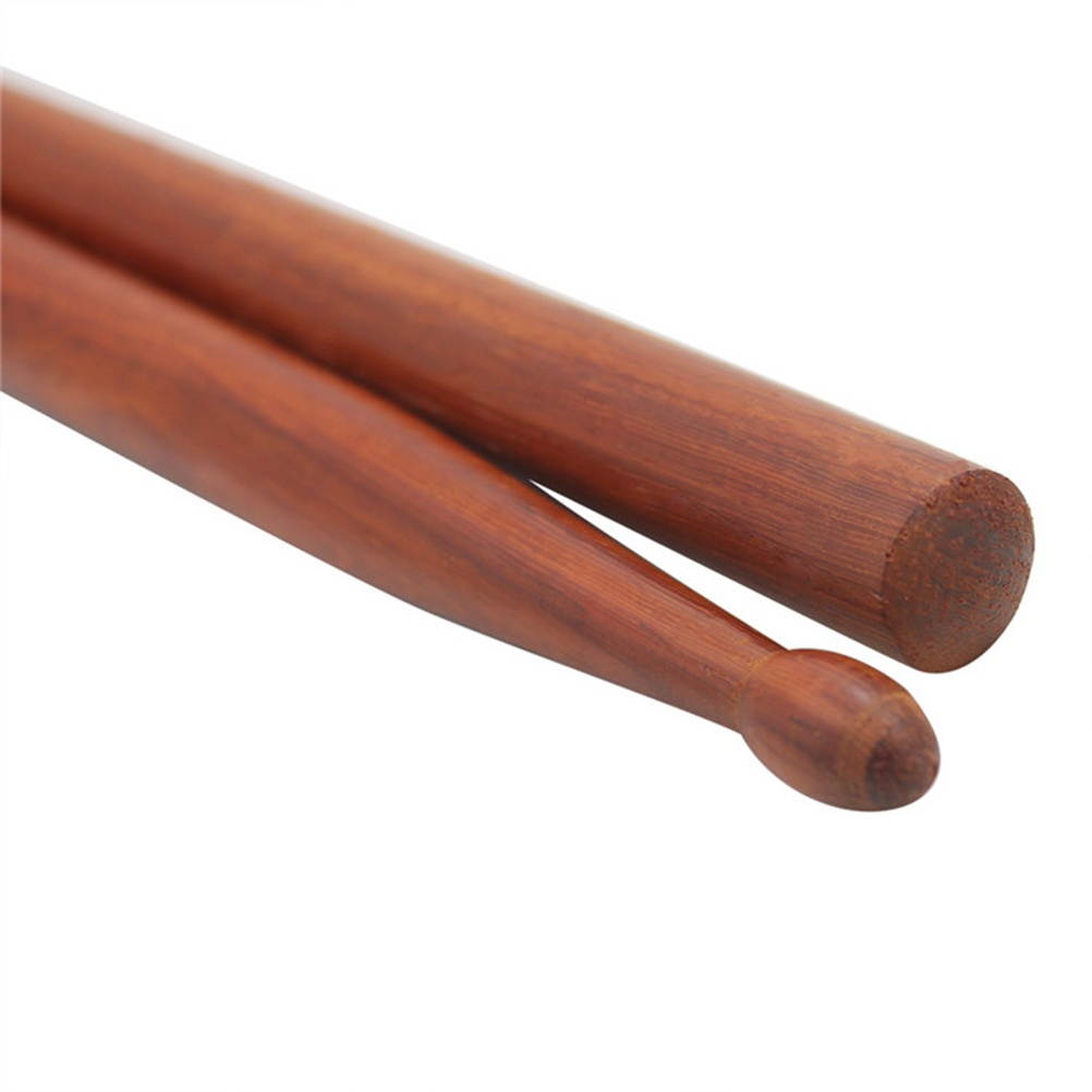 1 Pair of Mahogany Drumstick Drum Sticks Wood Tip Drumstick Percussion