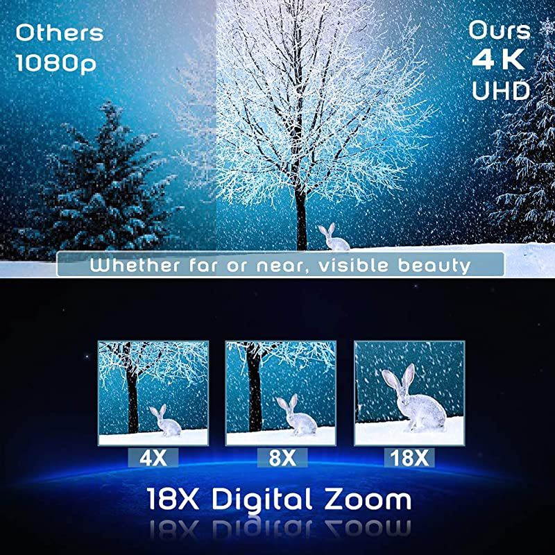 Camera 4K Camcorder Vlogging Camera Recorder with Microphone 30MP 3" LCD Webcam Function Touch Screen 18X Digital Zoom YouTube Camera with Remote Control