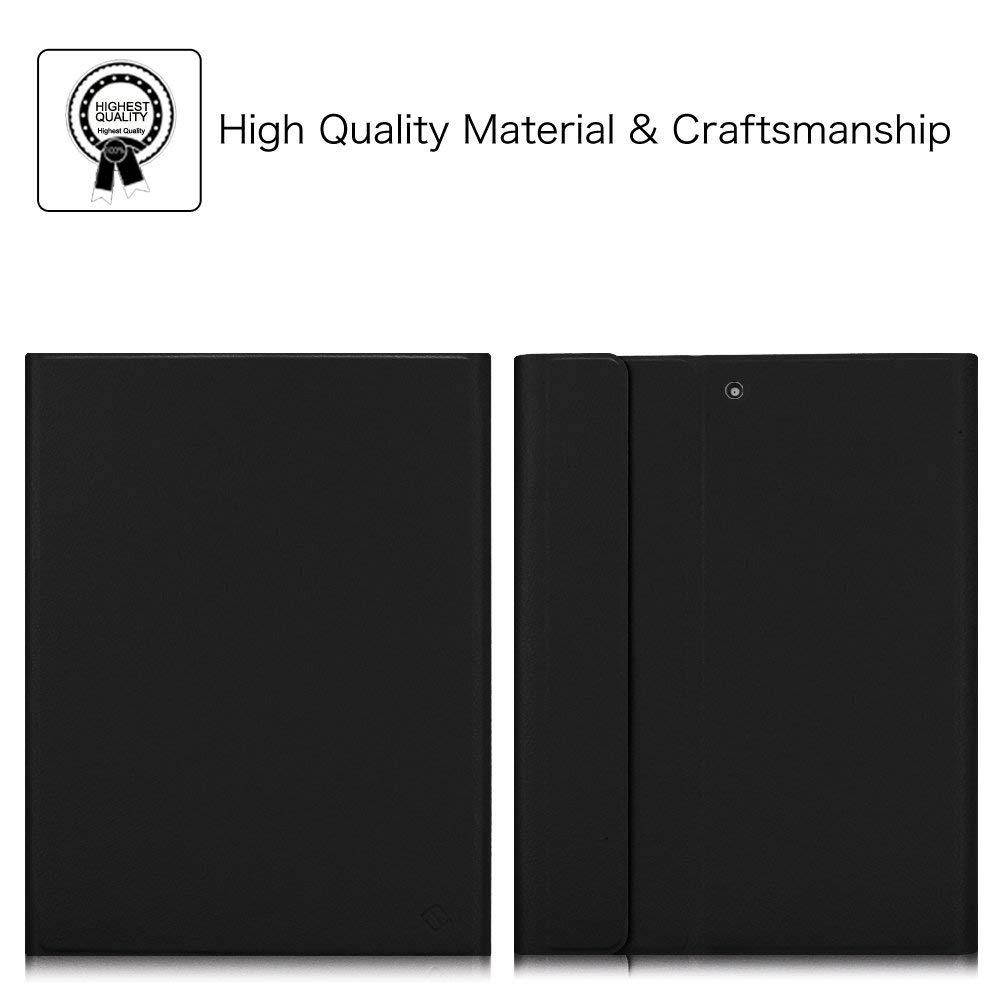 Fintie iPad 9.7 2018 Keyboard Case with Built-in Pencil Holder, [SlimShell] Soft TPU Back Protective Stand Cover with Magnetically Detachable Wireless Bluetooth Keyboard for Apple iPad 6th Gen, Black