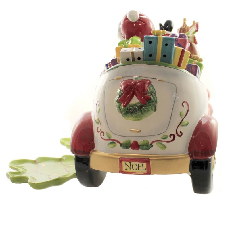Tabletop 11.5" Santa Delivery Cookie Jar Christmas Car Cosmos Gifts Corp.  -  Food Storage Containers