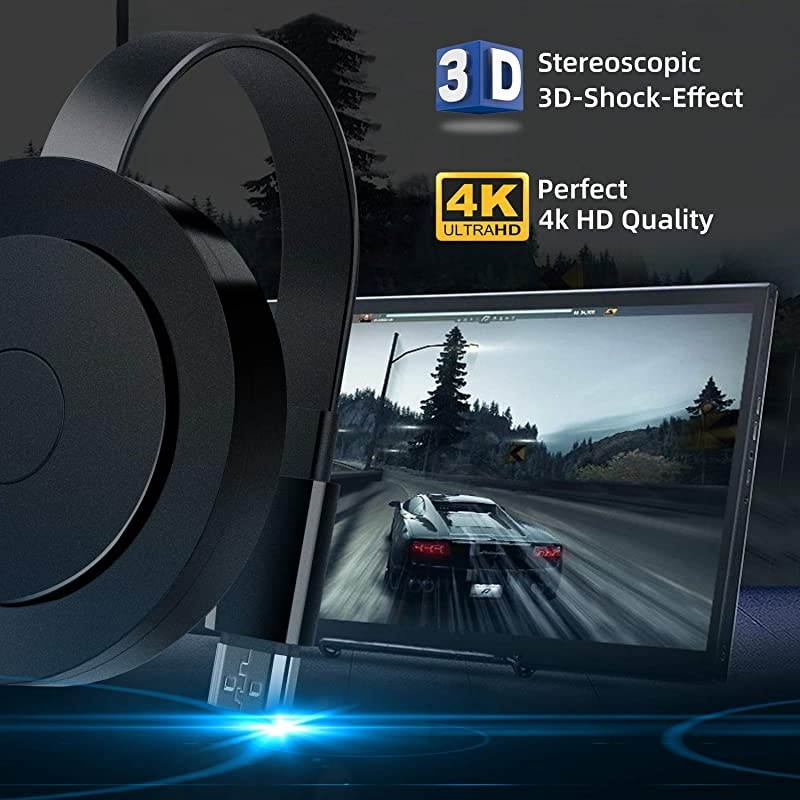 WiFi HDMI Display Dongle 5G24G 4K Wireless WiFi Screen Mirroring Receiver for iPhoneiPadiOSAndroidWindowsPC to HD TVMonitorProjector WiFi Display Adapter Support Miracast Airplay DLNA