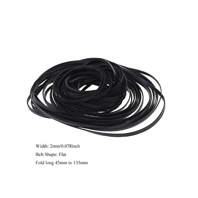 Tape Machine Recorder Rubber Belt Repair Maintenance Mix Flat Tape for Recorders CDROM Video Machines DVD Drive50Pcs