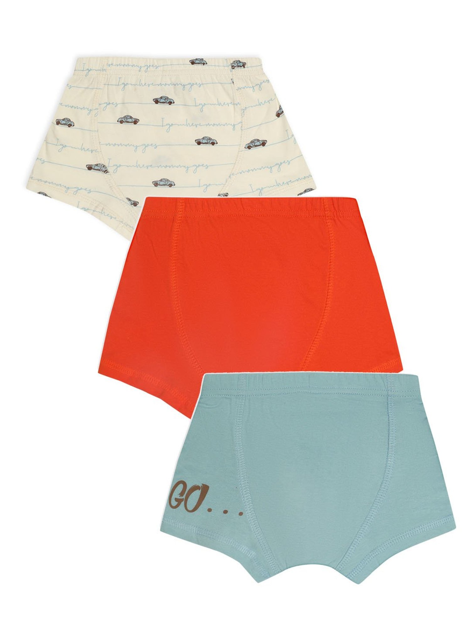 MiArcus Kids Multicolor Printed Briefs( Pack Of 3)