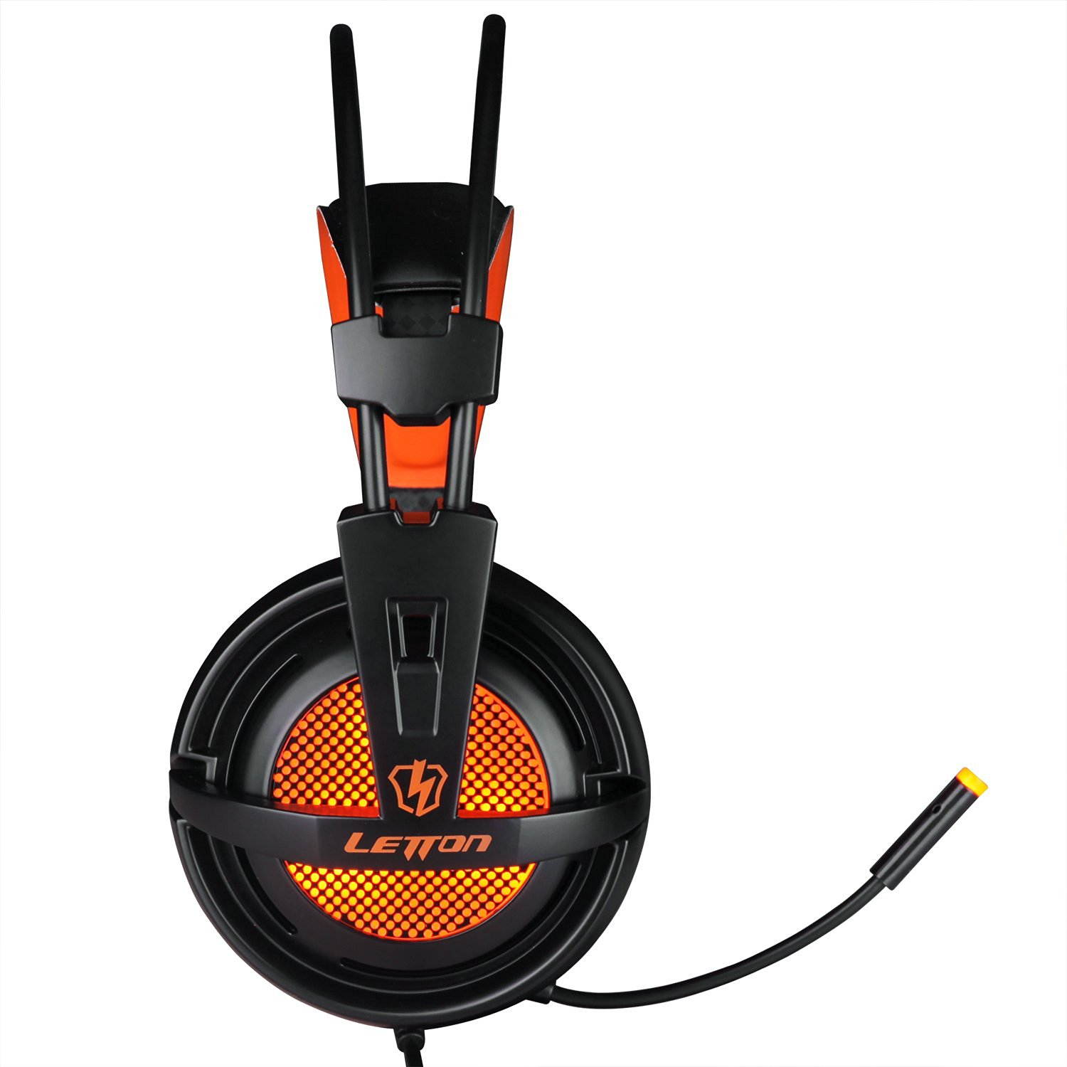 Letton G7 Gaming Headset,Black/Orange