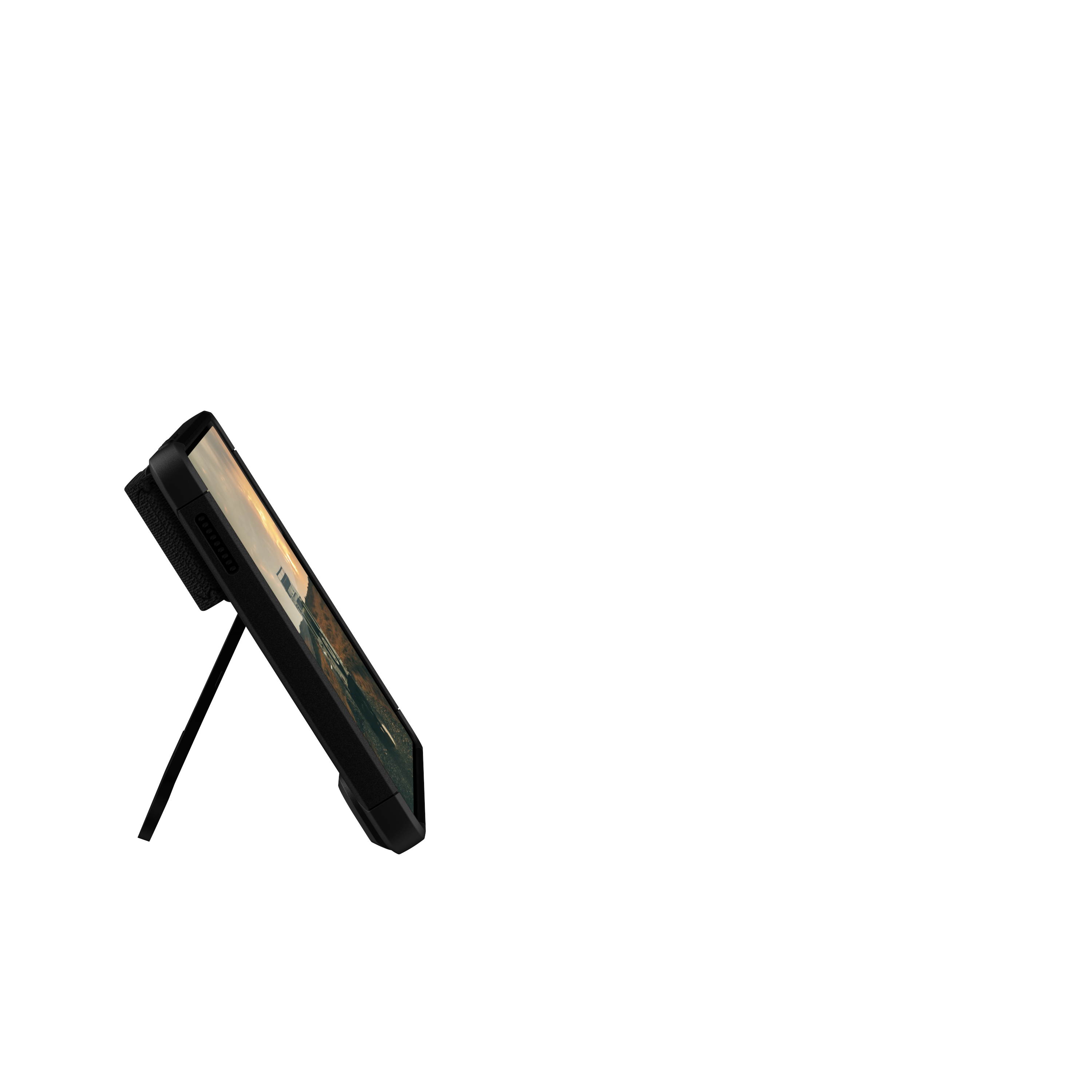 UAG Samsung Galaxy Tab A7 Lite (SM-T220) [8.7-inch Screen] Case Scout Rugged Featherlight Military Drop Tested Cover with Kickstand & Hand Strap, Black