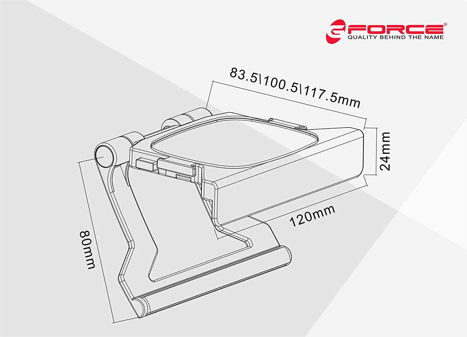 GForce 1223 Adjustable TV Clip Mount Holder For Roku/Apple TV