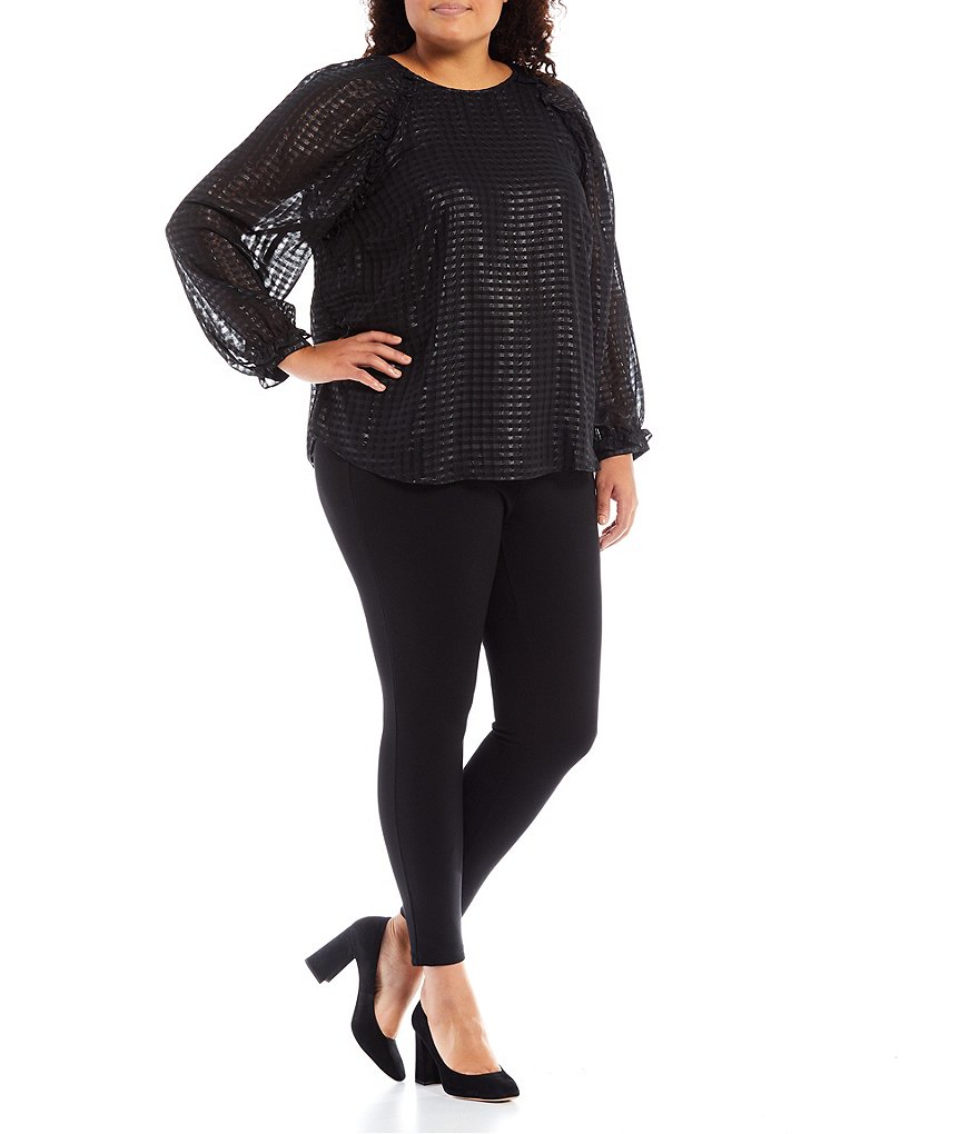 Bryn Walker Plus Size Pira Ponti Sleeveless Jewel Neck Oversized Tank