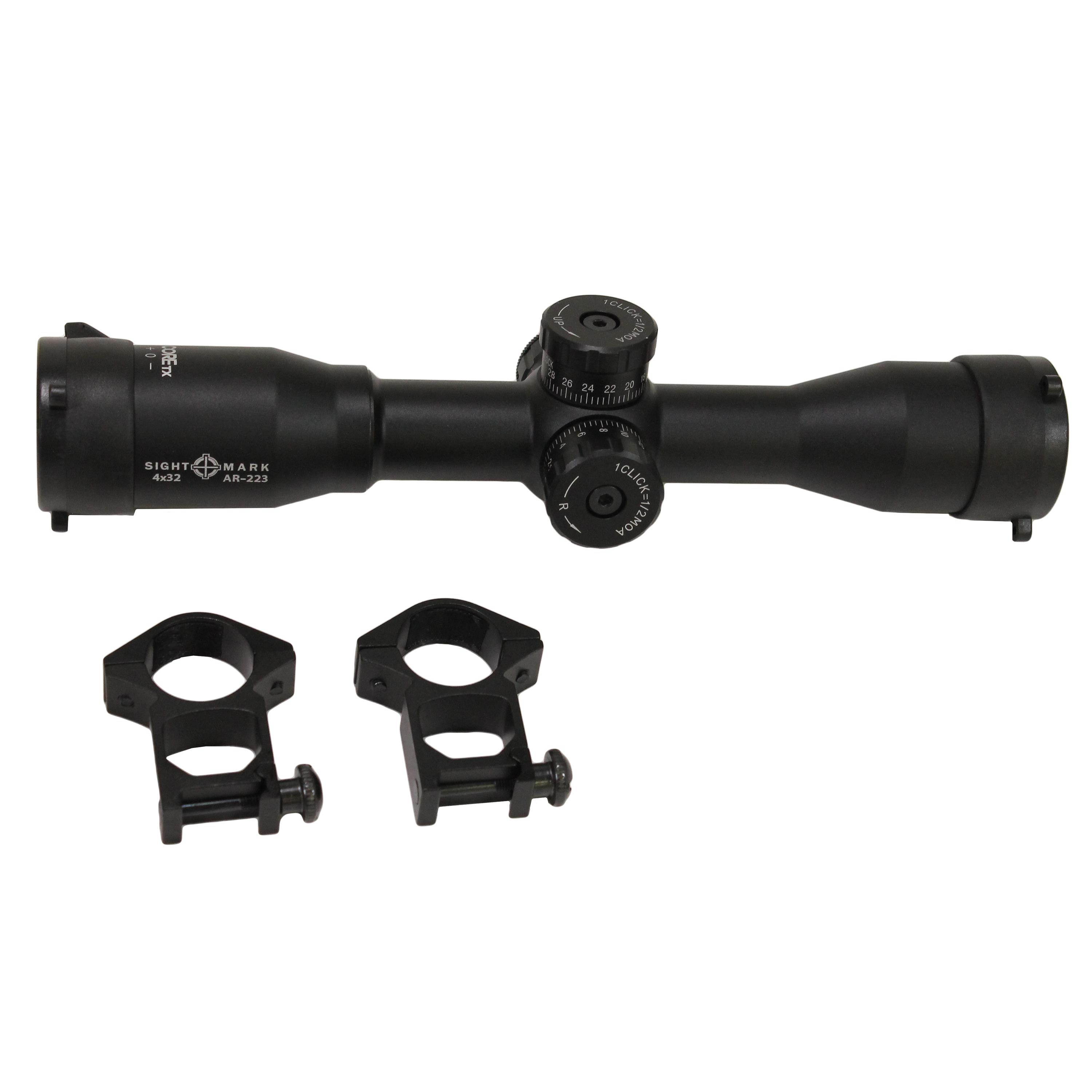 SightMark Core TX 4x32AR-223 BDC Riflescope, Black,